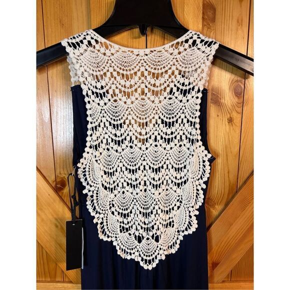 Felicity & Coco Crochet Back Jersey Maxi Dress Size XS nwt (4340) - Picture 7 of 9